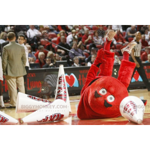 All Red Fat Man BIGGYMONKEY™ Mascot Costume – Biggymonkey.com